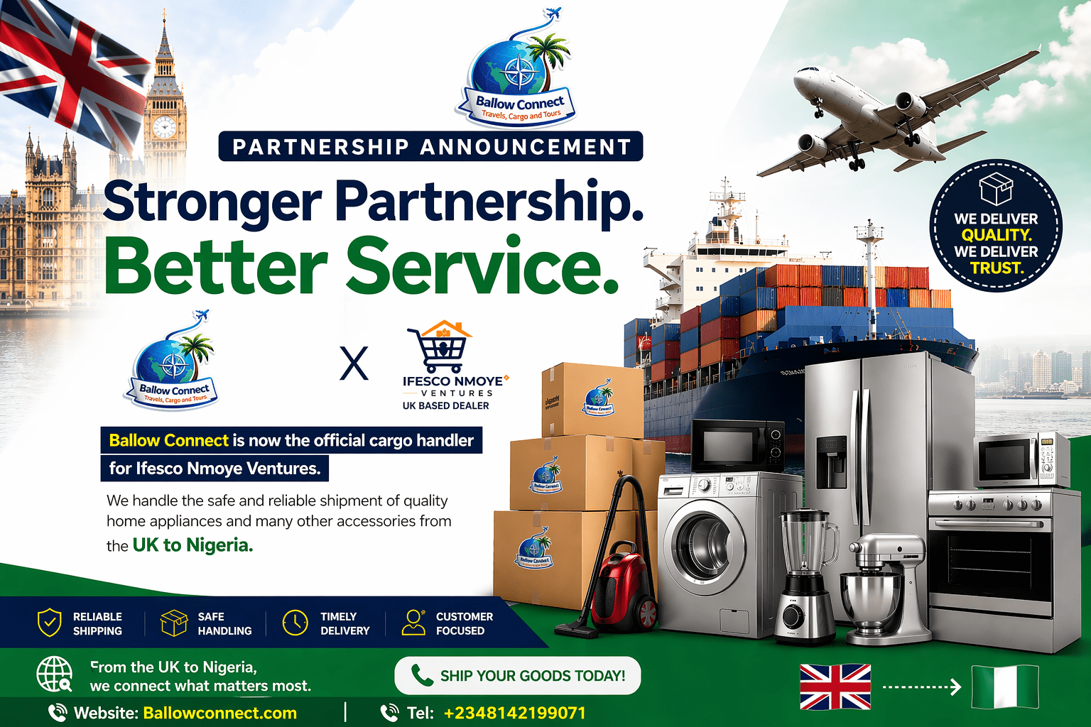 UK to Nigeria Shipping